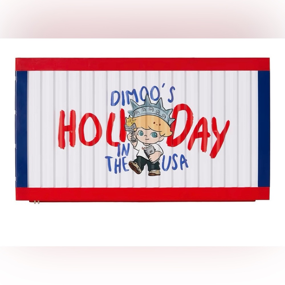 POP MART DIMOO'S Holiday in The USA Series-Luminous Display Container